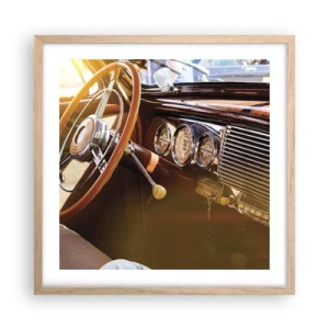 Poster in light oak frame - Breath of Luxury form the Past - 50x50 cm