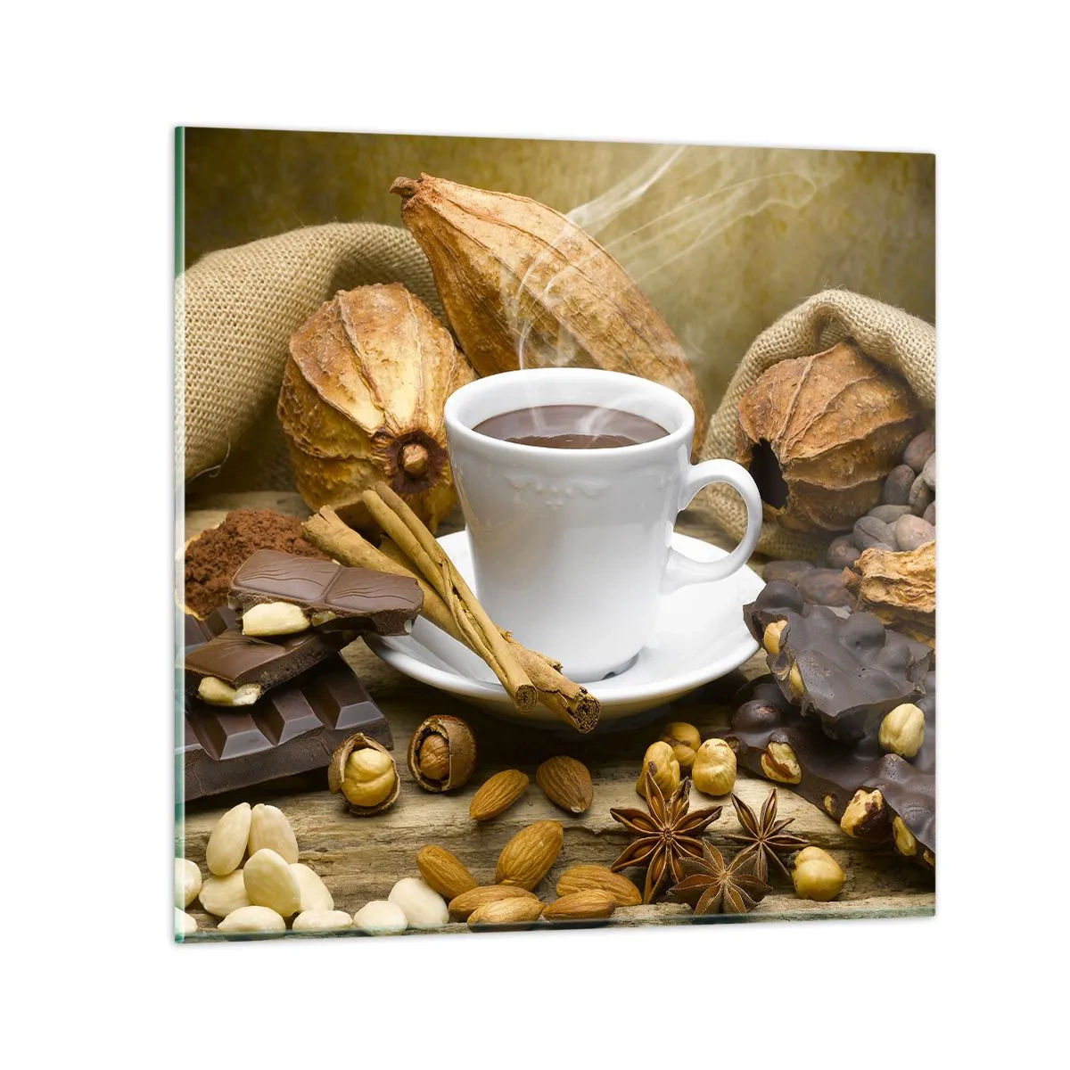 Glass picture - For Adventure Hunters - 50x50 cm