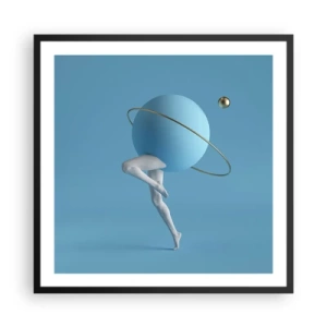Poster in black frame - And Planets Are Going Crazy - 60x60 cm