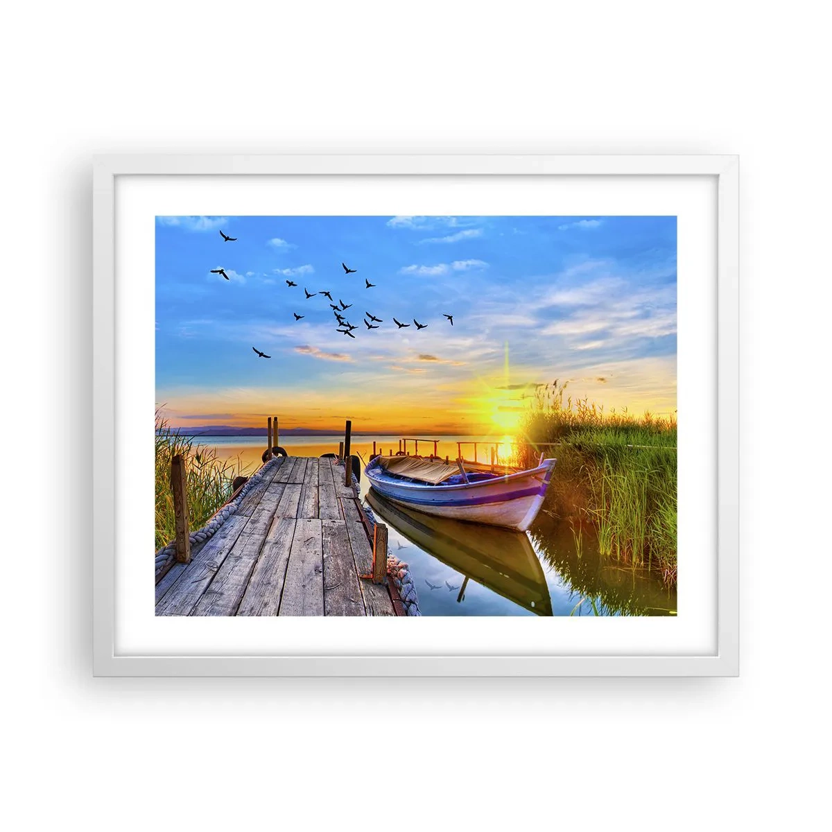 Poster in white frmae - Goodbye, See You tomorrow - 50x40 cm
