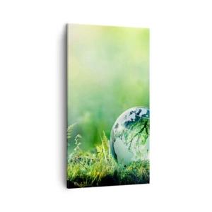 Canvas picture - Green Planet - 45x80 cm