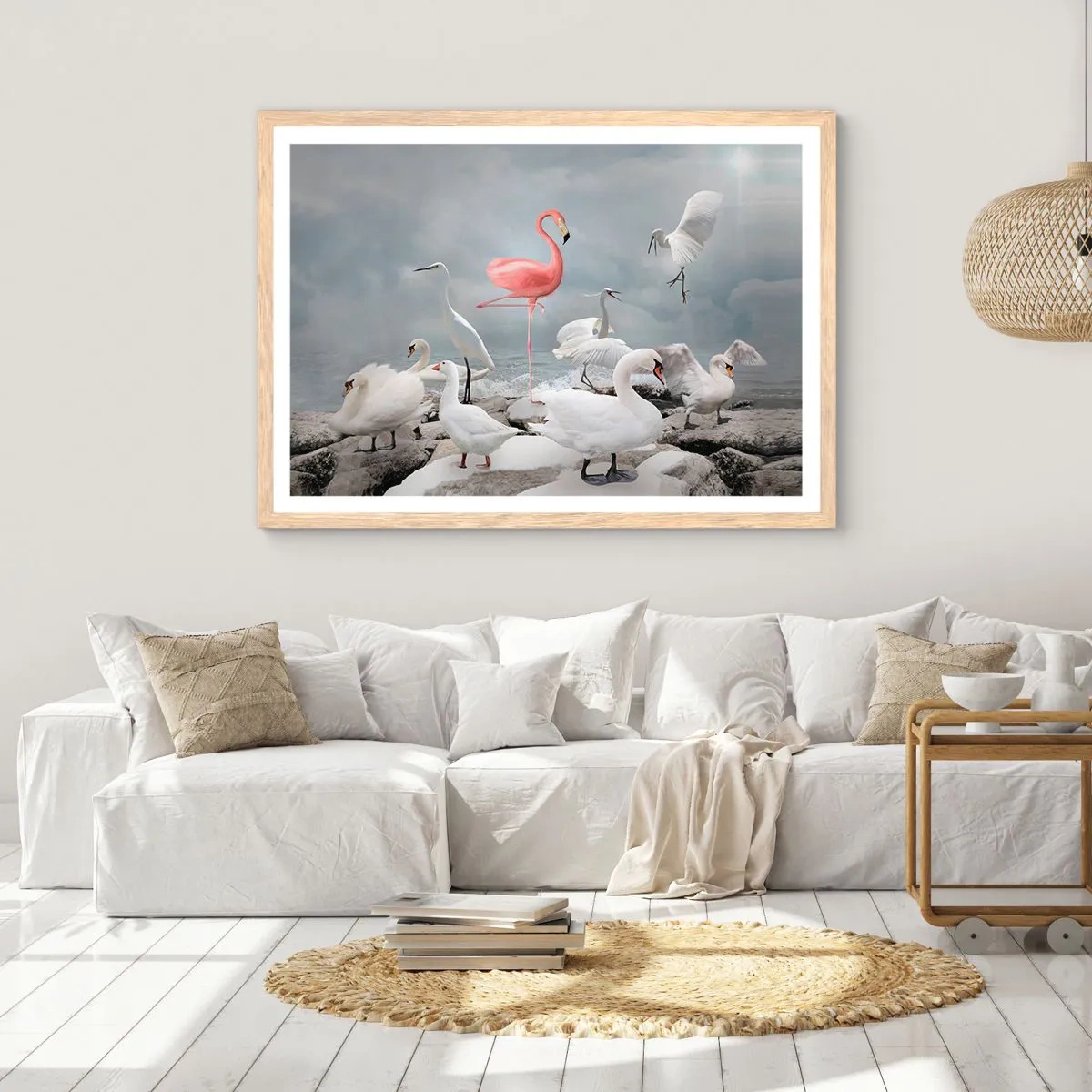 Poster in light oak frame - Where Did I Come from? - 40x30 cm