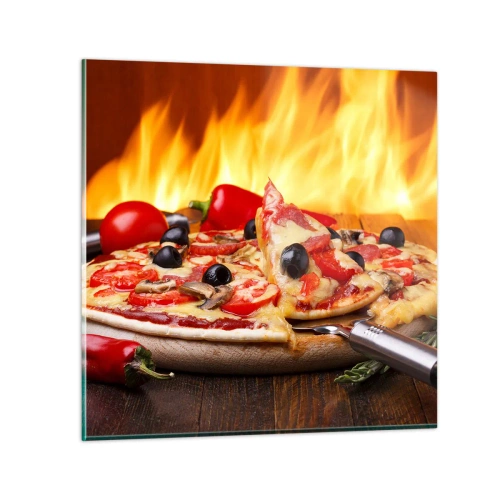 Glass picture - From Italy with Love - 30x30 cm