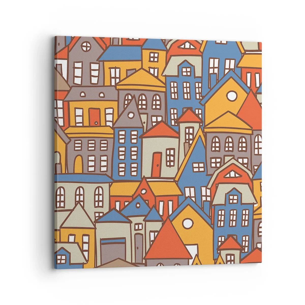 Canvas picture - House after House - 70x70 cm