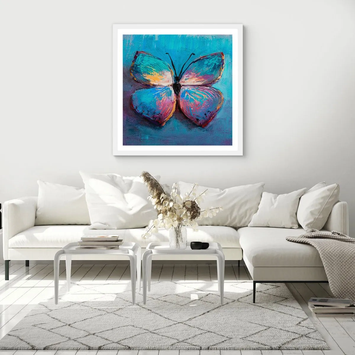 Poster in white frmae - In Full Splendour - 40x40 cm