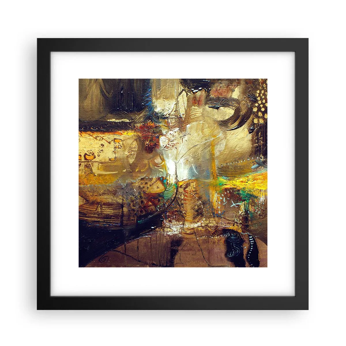 Poster in black frame - Cold, Warm, Hot - 30x30 cm