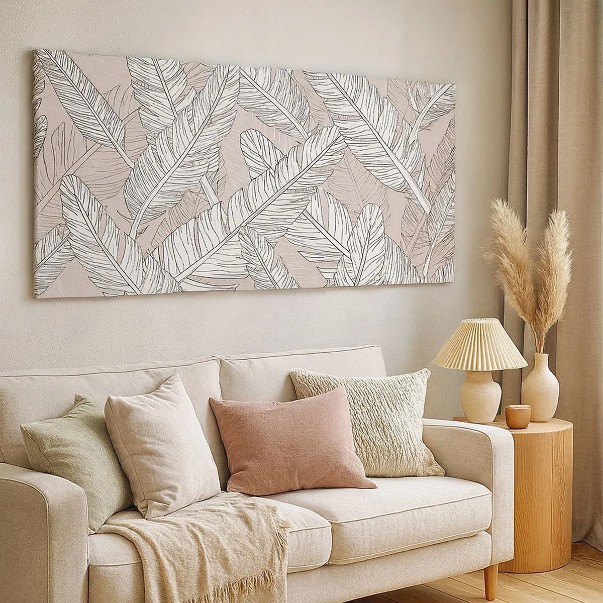 Canvas picture - Storm of Feathers - 100x40 cm