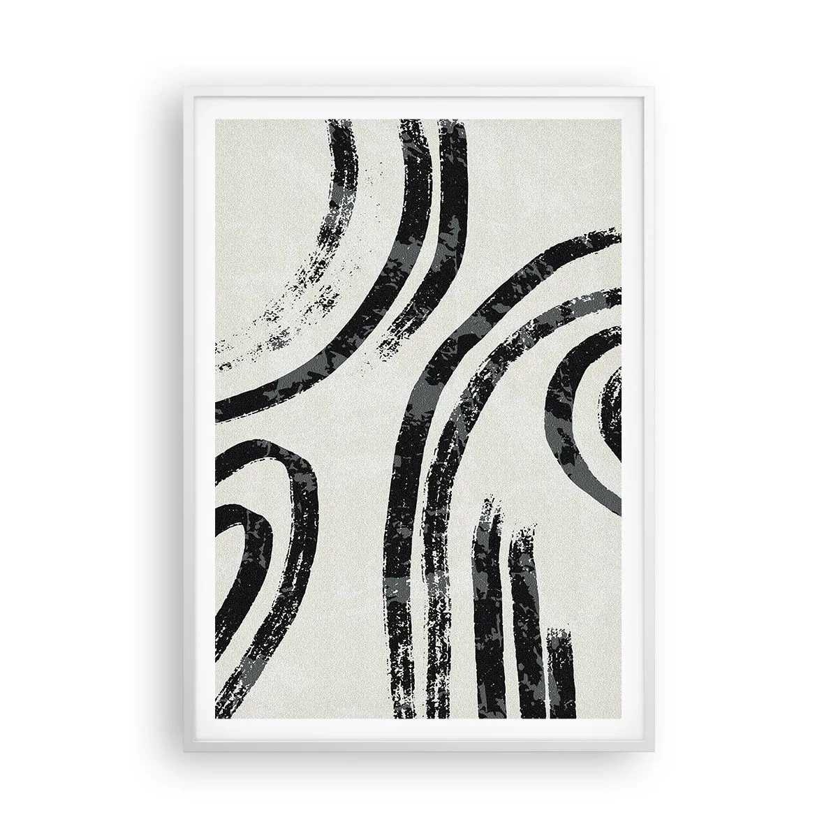 Poster in white frmae - Stopped Half Way - 70x100 cm