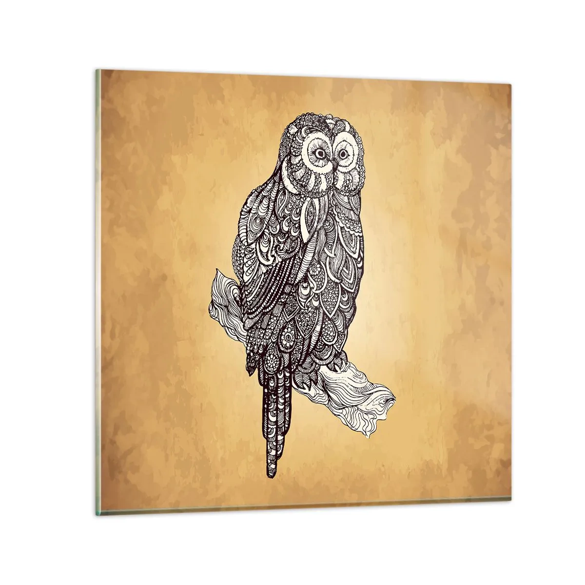 Glass picture - Mysterious Ornaments of Wisdom - 30x30 cm