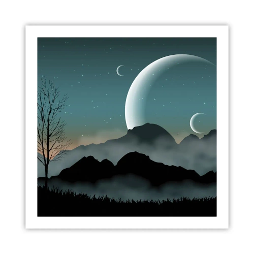 Poster - Carnival of a Starry Night - 60x60 cm