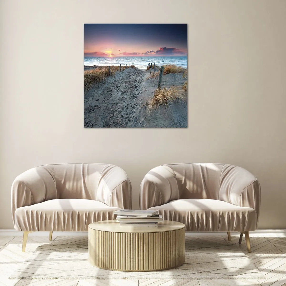 Glass picture - You Have Spilled a Rainbow of Sparkles… - 70x70 cm