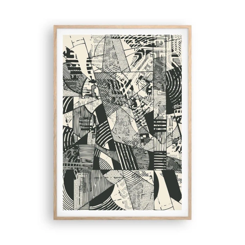 Poster in light oak frame - Dynamics of Contemporaneity - 70x100 cm