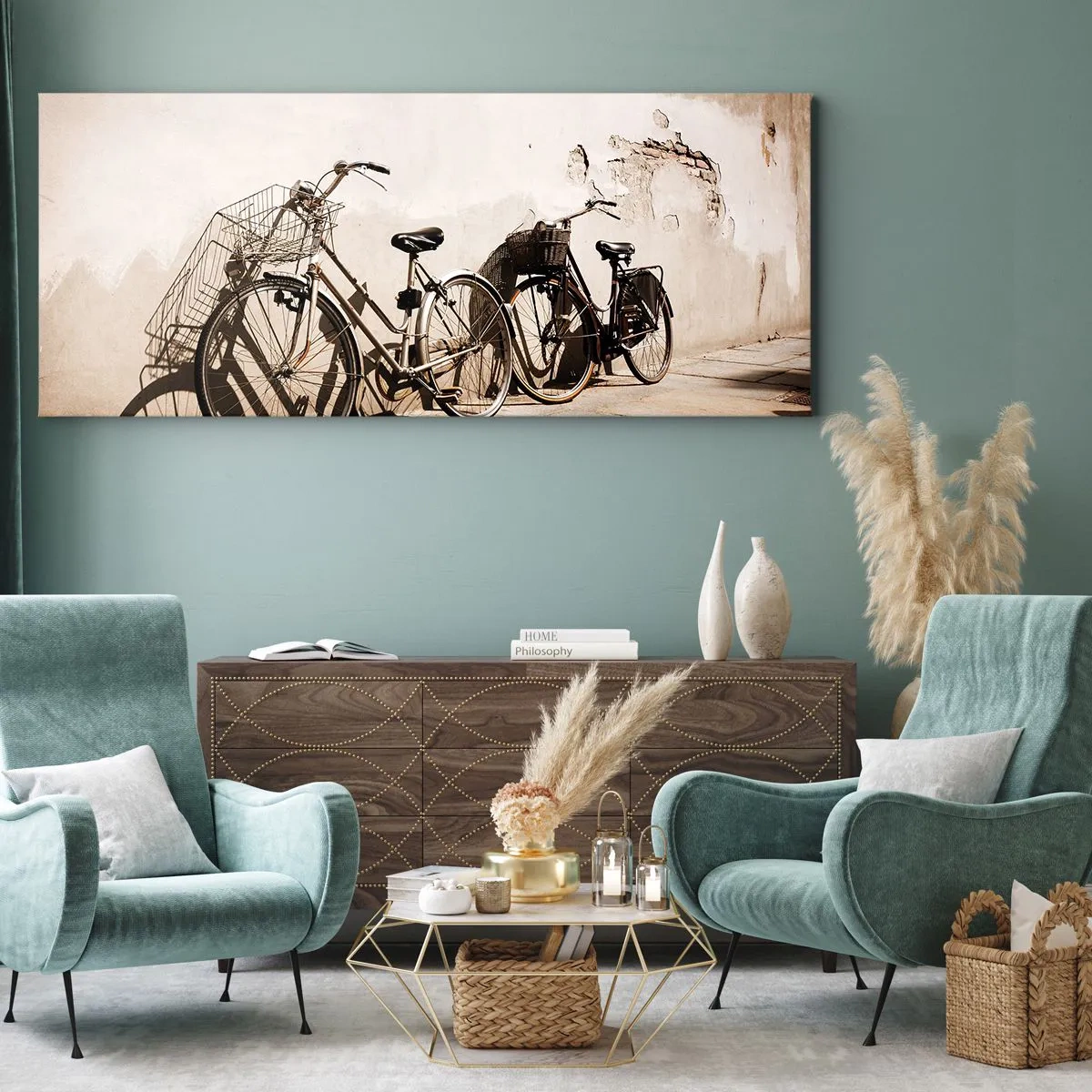 Canvas picture - Unforgetable Charm of the Past - 160x50 cm