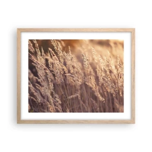 Poster in light oak frame - Ready to Welcome Autumn - 50x40 cm