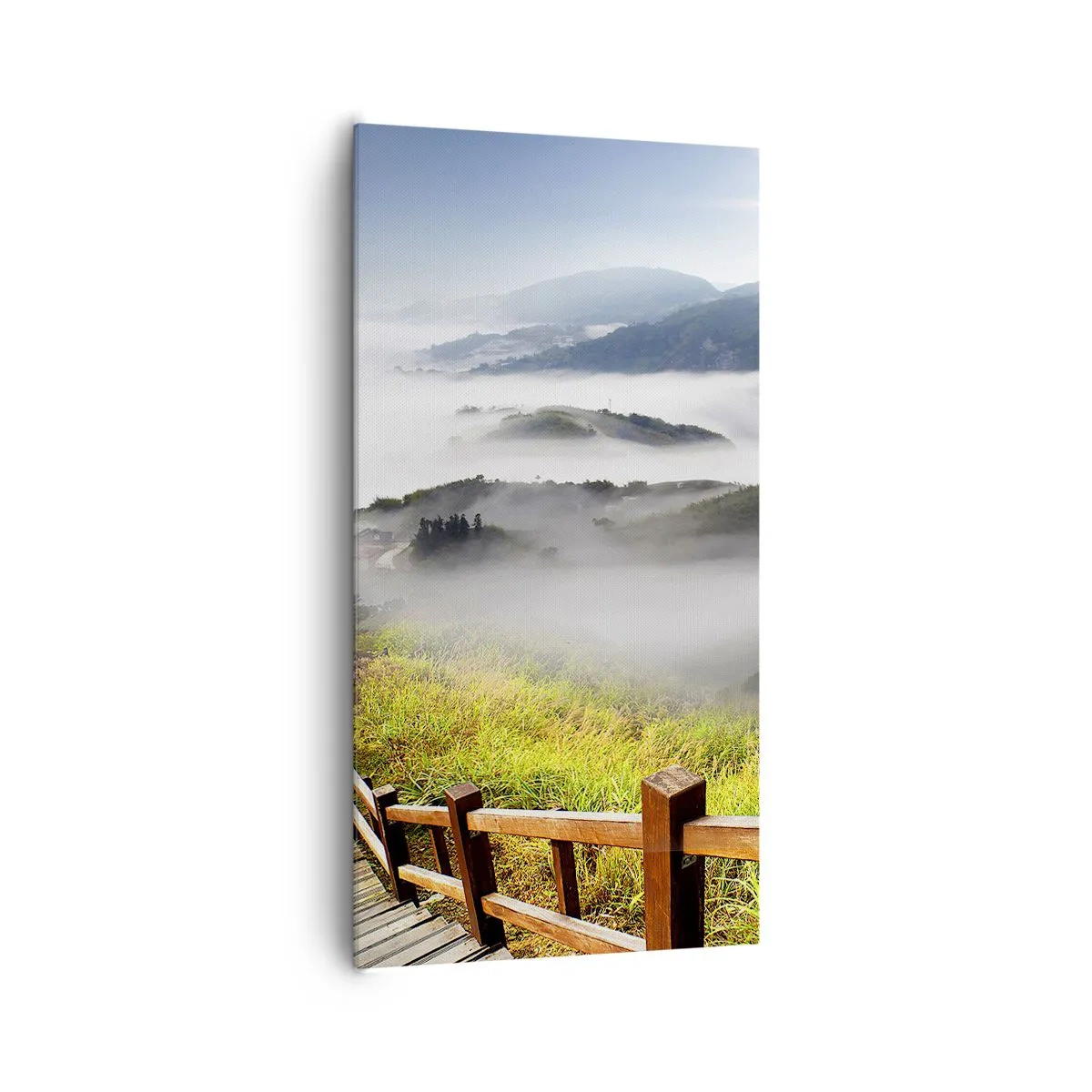 Canvas picture - Woven from Glare and Mist - 65x120 cm
