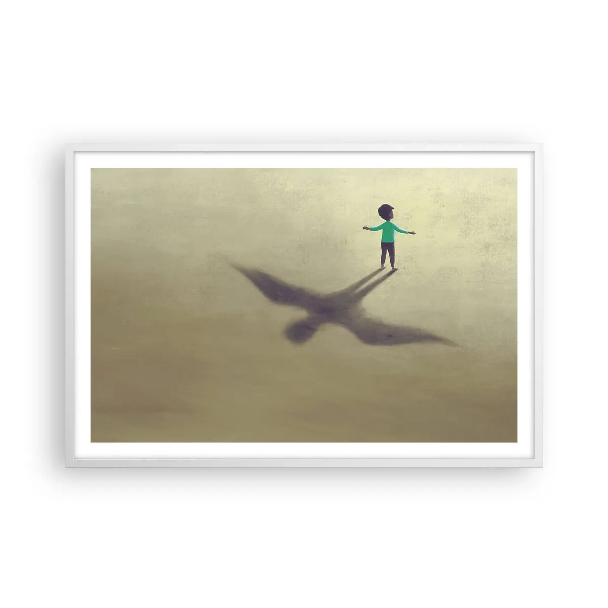 Poster in white frmae - Hero of the Future - 91x61 cm