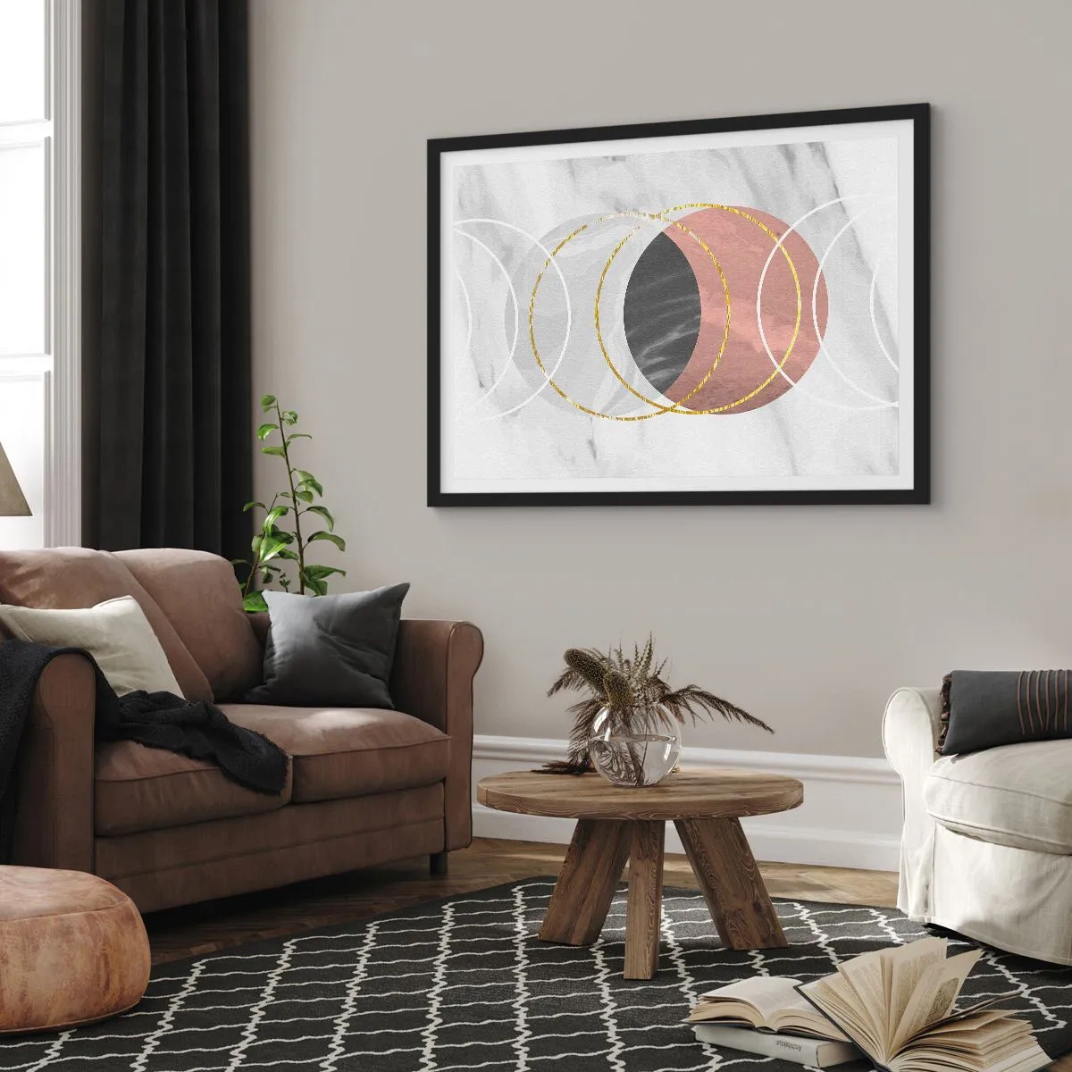 Poster in black frame - Music of the Spheres - 40x30 cm