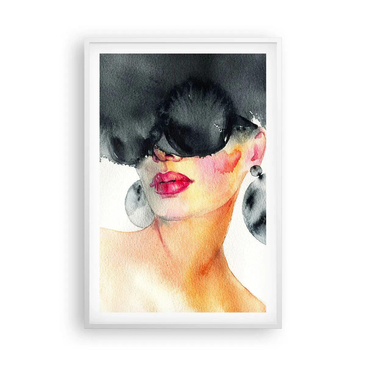Poster in white frmae - Secret of Elegance - 61x91 cm
