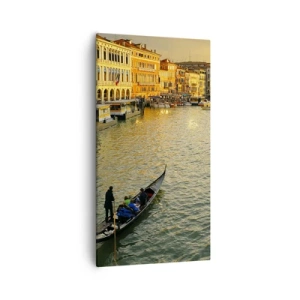 Canvas picture - On the Sunny side of a Street - 55x100 cm