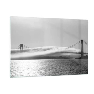 Glass picture - Sailing through the Golden Gate - 120x80 cm