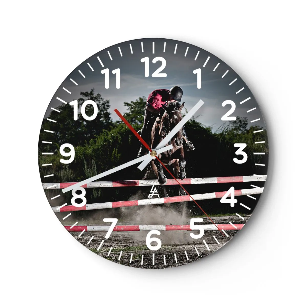 Wall clock - Clock on glass - Together for Victory - 40x40 cm