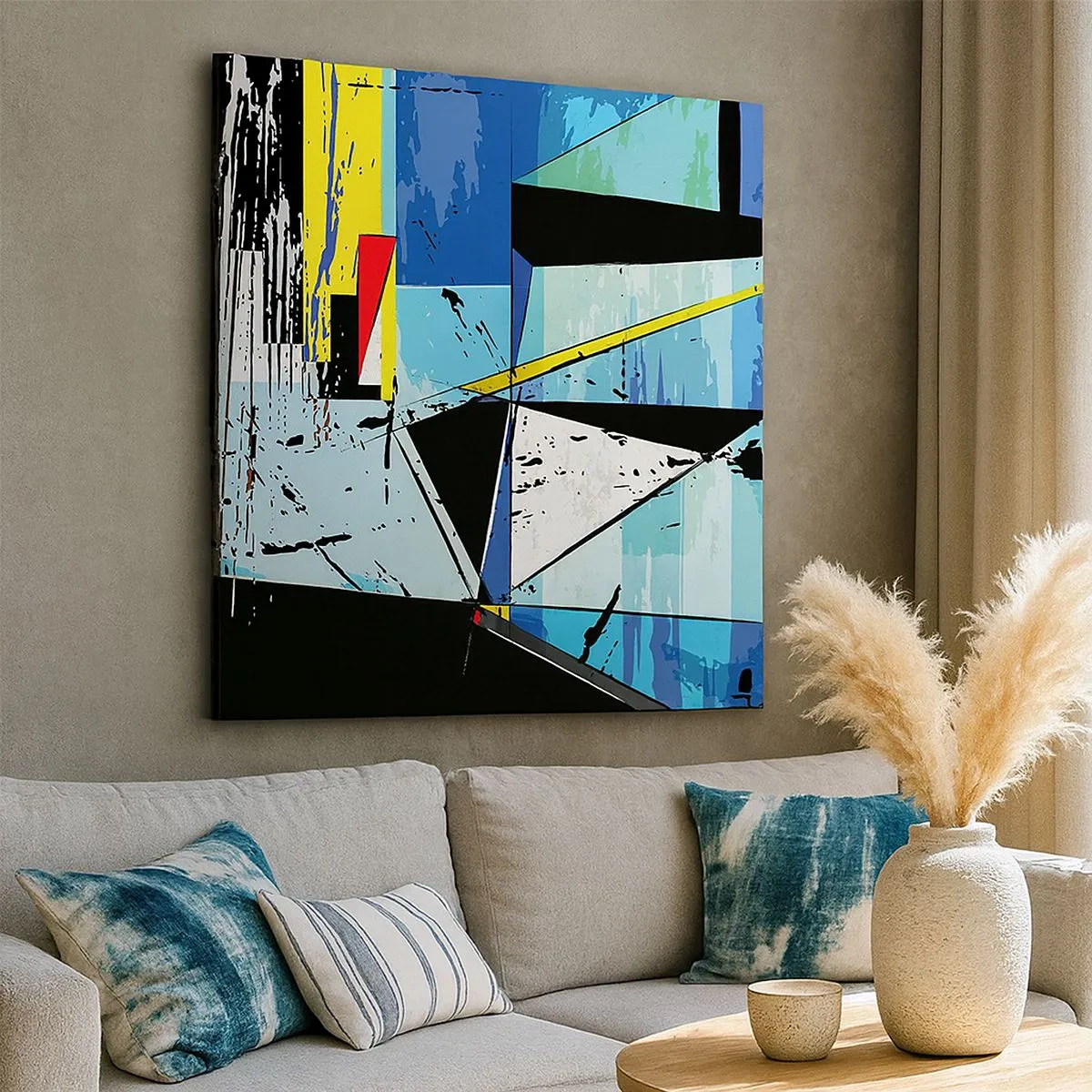 Canvas picture - Looking at the World at an Angle - 30x30 cm