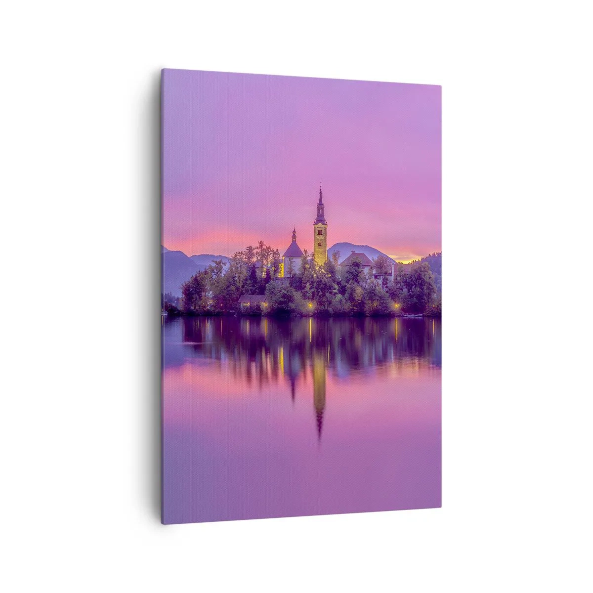 Canvas picture - Fairytale Island by Dusk - 70x100 cm