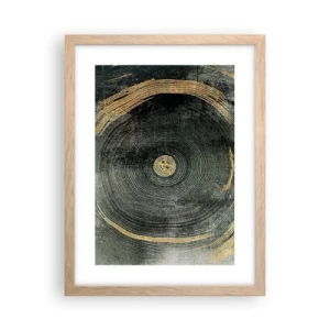 Poster in light oak frame - Change and Persistance - 30x40 cm