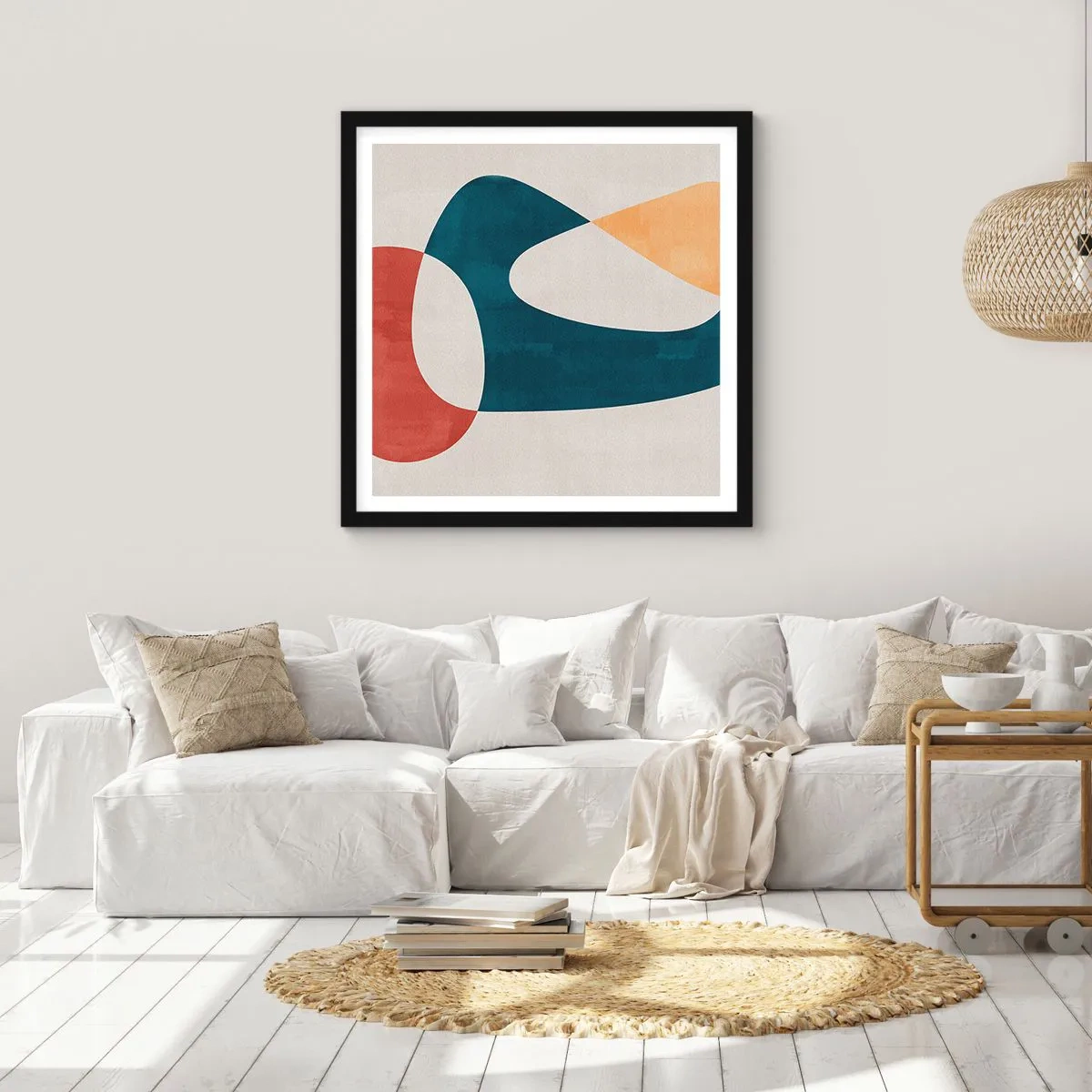 Poster in black frame - Influences and Metamorphoses - 50x50 cm