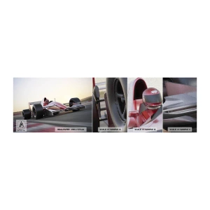 Photo Wallpaper Sample Premium Canvas - Always the Winner - Automotive, Race car, Sport - 100x30 cm