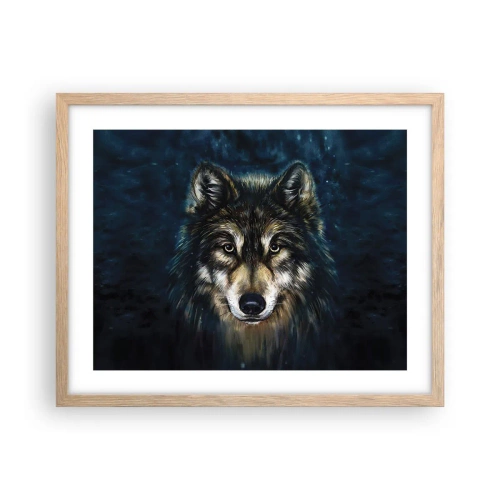 Poster in light oak frame - Alpha? And Omega - 50x40 cm