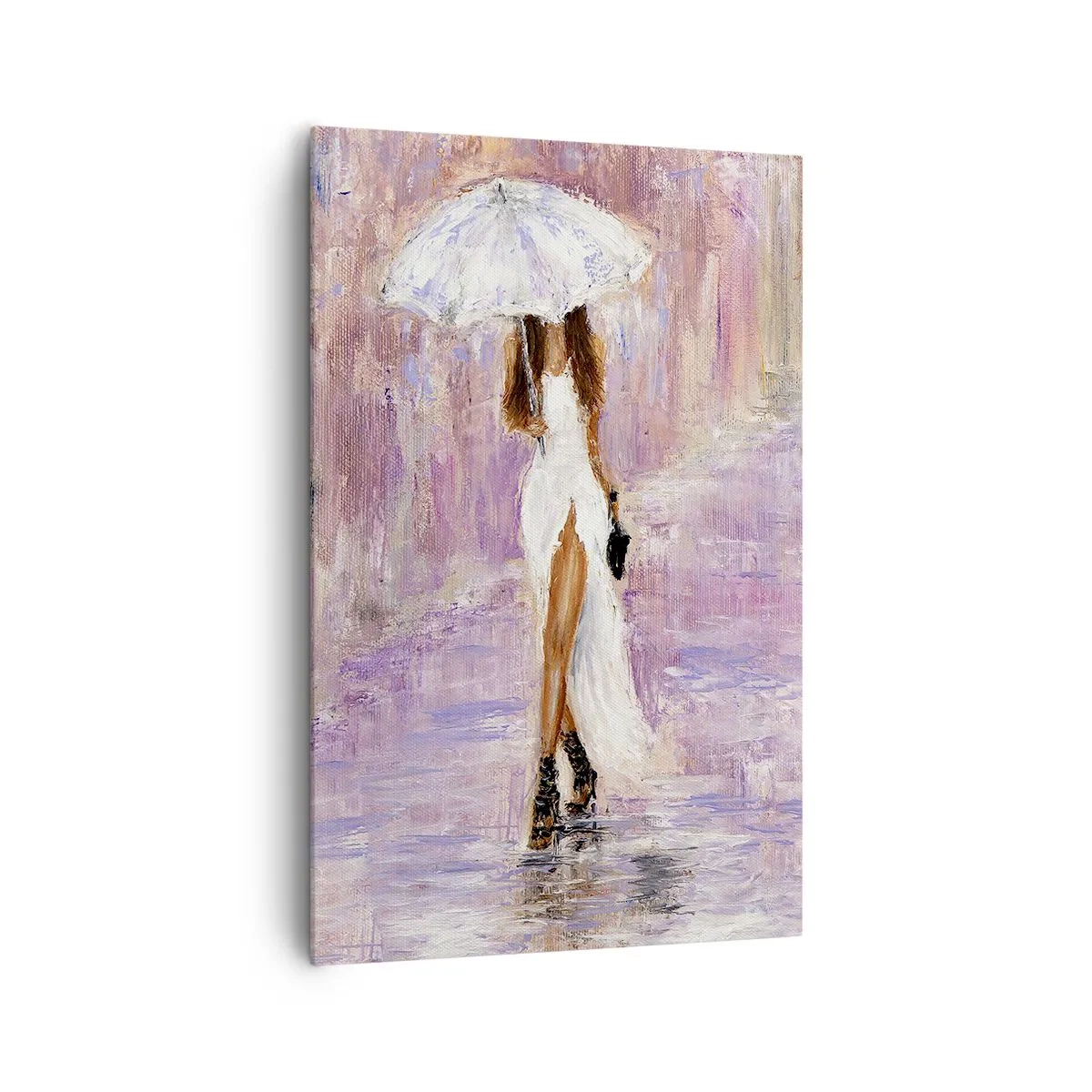 Canvas picture - In Liliac Rain - 80x120 cm