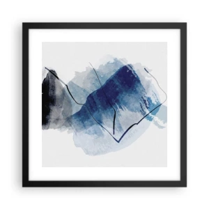 Poster in black frame - Ice Mountain - 40x40 cm