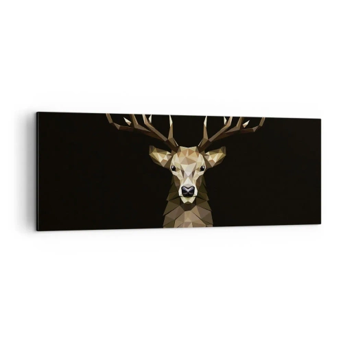 Canvas picture - Cubist Deer - 140x50 cm