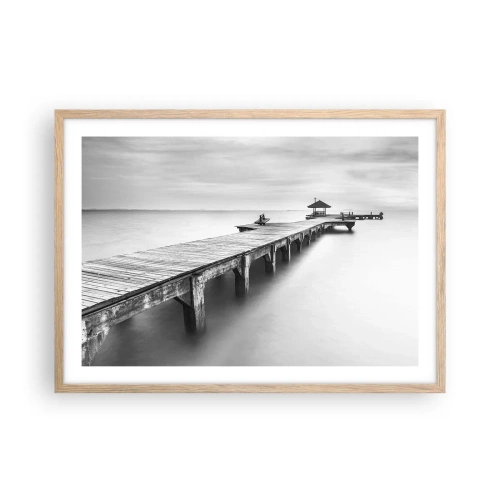 Poster in light oak frame - Into the Distance - 70x50 cm