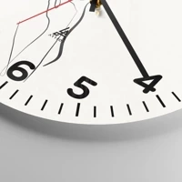 Clock face with numbers