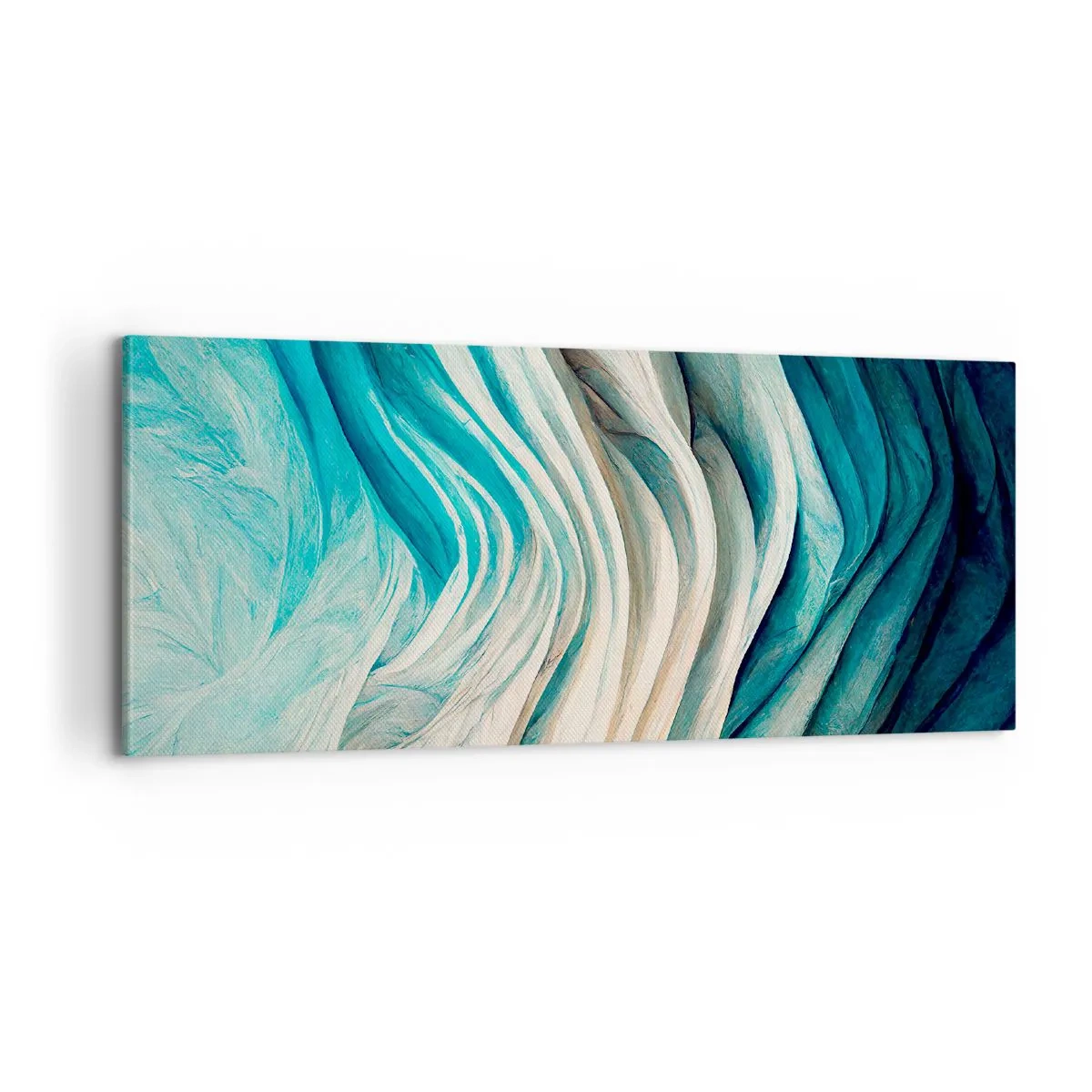 Canvas picture - Blue Insatiability - 100x40 cm