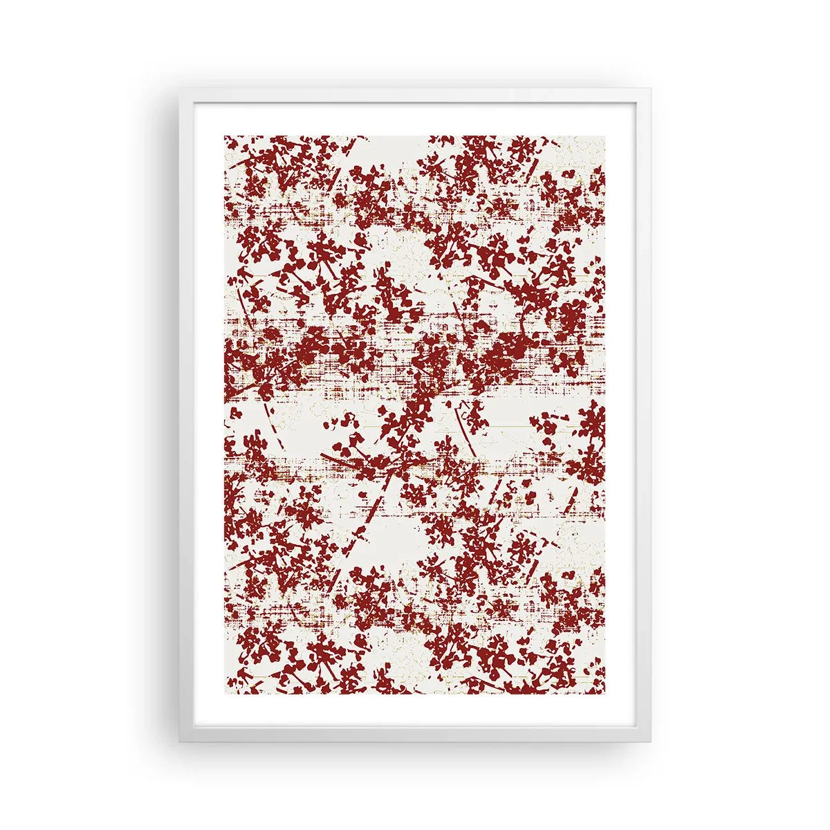 Poster in white frmae - Like Old-fashioned Percale - 50x70 cm