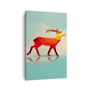 Canvas picture - Geometrical Deer - 80x120 cm