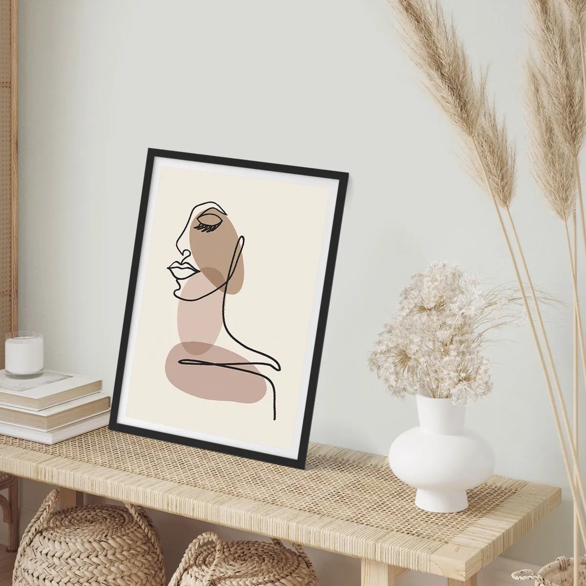 Poster in black frame - Certain Line of Beauty - 61x91 cm