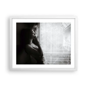 Poster in white frmae - Sensual Moment - 50x40 cm