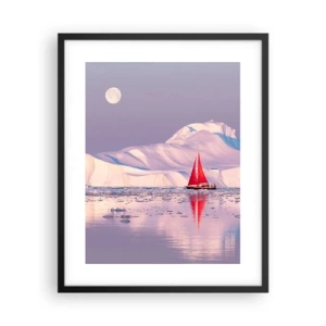 Poster in black frame - Heat of the Sail, Cold of the Ice - 40x50 cm