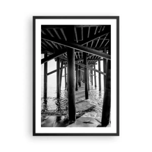 Poster in black frame - Beach hideout - 50x70cm - Beach Hideout - Modern wall decoration for the living room and bedroom ARTTOR