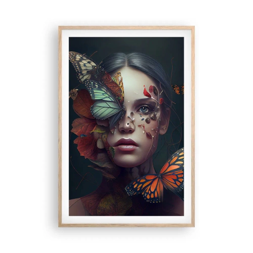 Poster in light oak frame - Wonderful Metamorphosis - 61x91 cm
