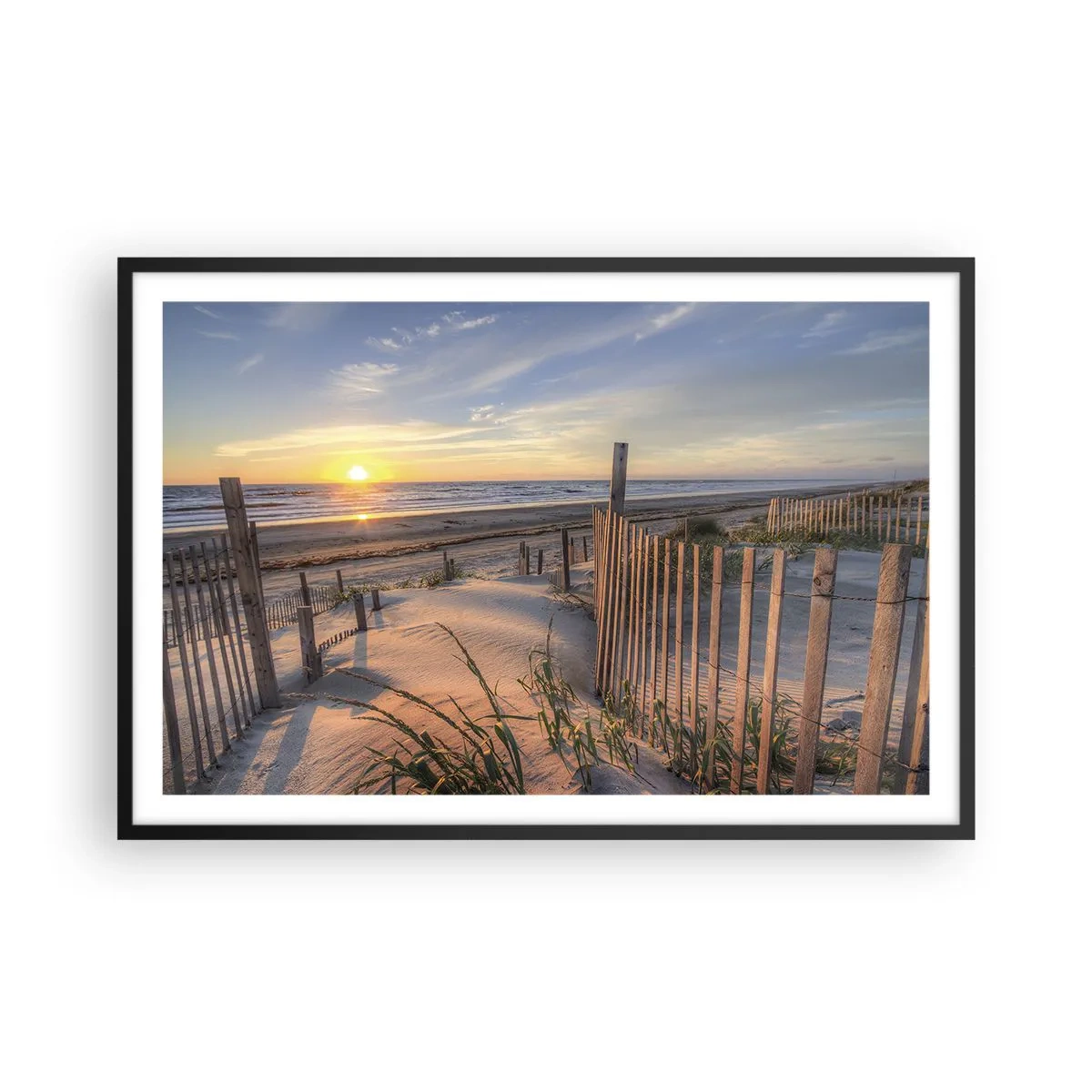 Poster in black frame - Light and Shade of the Wind - 91x61 cm