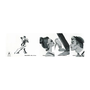 Photo Wallpaper Sample Self-Adhesive Deluxe Sticker - In One Rhythm - Tango, Dance, Dancer - 100x30 cm