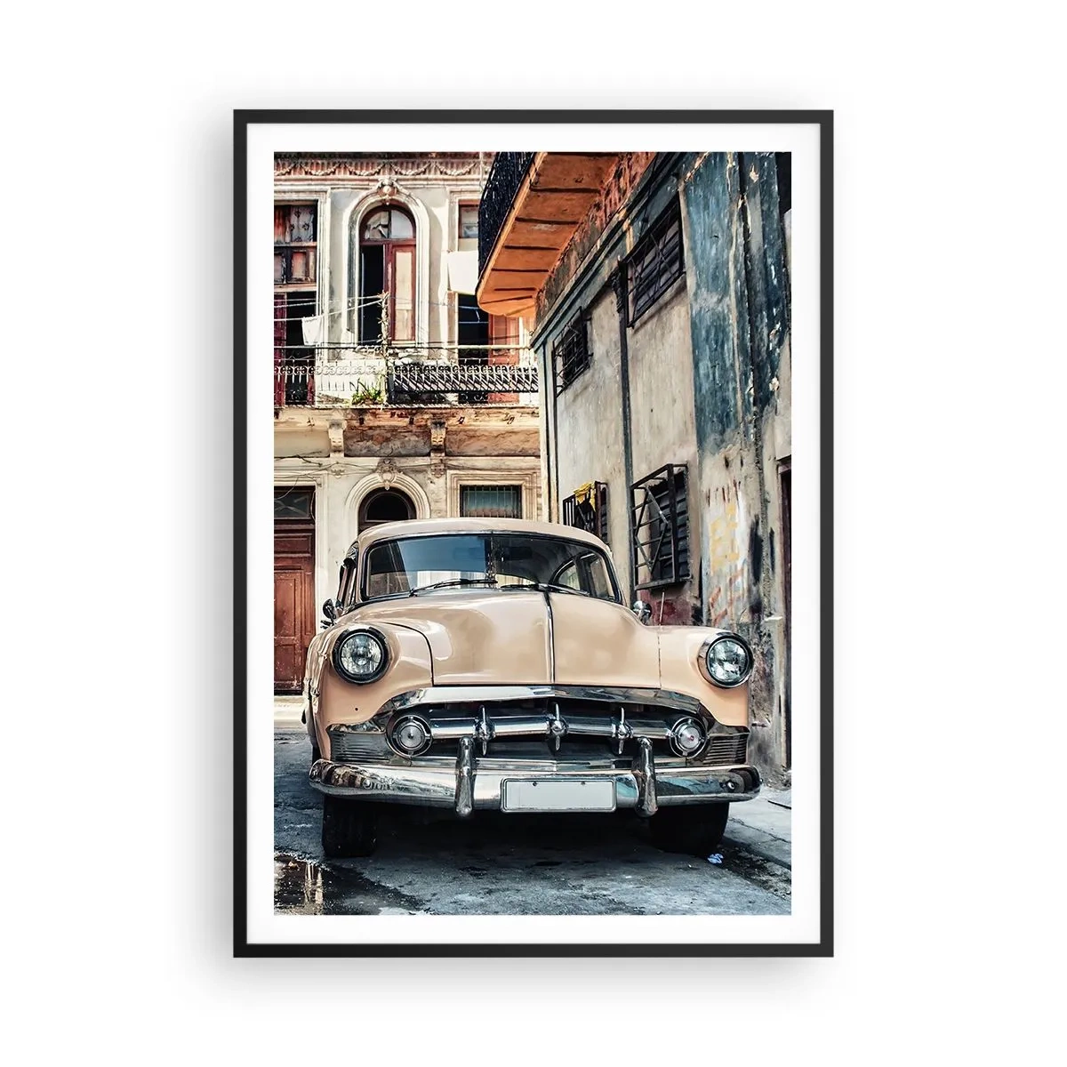 Poster in black frame - Siesta in Havana - 70x100 cm