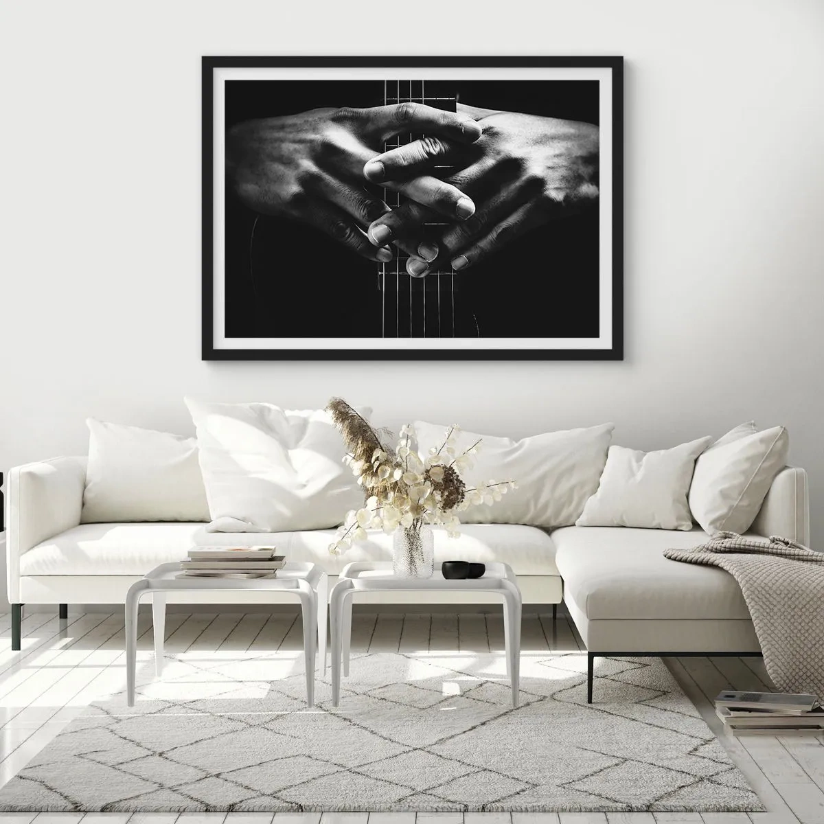 Poster in black frame - Artist's Prayer - 100x70 cm