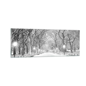 Glass picture - Four Seasons: Winter - 140x50 cm