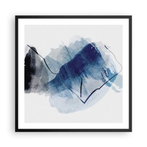 Poster in black frame - Ice Mountain - 60x60 cm